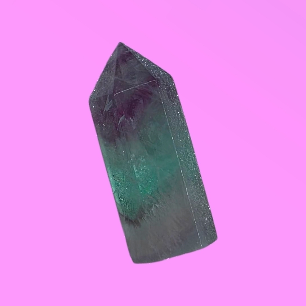 Rainbow Fluorite Crystal Tower